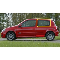 RENAULT CLIO X65 - 12/2001 TO 8/2008 - 3DR HATCH - PASSENGERS - LEFT SIDE CARGO GLASS - NOT ENCAPSULATED - NEW