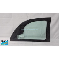 CHRYSLER VOYAGER LWB/SWB - 5/2001 to 5/2007 - 5DR WAGON - PASSENGERS - LEFT SIDE REAR CARGO GLASS - GREEN (NO AERIAL) (875w x 530h) - NEW
