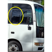 NISSAN CIVILIAN W41 - 12/1999 to CURRENT - BUS - RIGHT SIDE FRONT DOOR - REAR SLIDING PIECE (SLIDES FORWARD 2 HOLES - APROX 490 X 570) - NEW