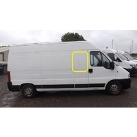 FIAT DUCATO - 2/2002 to 2/2007 - LWB VAN (ZFA230 - 240) - LEFT/RIGHT SIDE FRONT BONDED FIXED WINDOW GLASS (IN FRONT OF SLIDING DOOR) - NEW