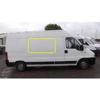 FIAT DUCATO - 2/2002 to 2/2007 - LWB VAN (ZFA230 - 240) - LEFT OR RIGHT SIDE FRONT BONDED FIXED WINDOW GLASS - NEW