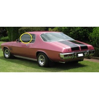 HOLDEN MONARO HQ - HJ - HX - 1971 to 1976 - 2DR COUPE (CHINA MADE) - PASSENGERS - LEFT SIDE FRONT DOOR GLASS (CLEAR) - NEW