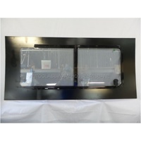 FIAT DUCATO - 2/2007 TO CURRENT - XLWB/LWB/MWB VAN - LEFT SIDE FRONT BONDED SLIDING WINDOW GLASS  (GLASS IN GLASS FRAME) - 1400 X 665 - NEW