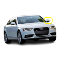 AUDI A4 B8 8K - 4/2008 to 12/2015 - 4DR SEDAN - PASSENGERS - LEFT SIDE MIRROR - FLAT GLASS ONLY - 185MM X 115MM - NEW