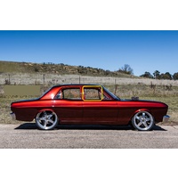 FORD FALCON XR - 1966 to 1967 - 4DR SEDAN - DRIVER - RIGHT SIDE FRONT DOOR GLASS - CLEAR - NEW - (MADE TO ORDER)