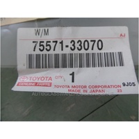 suitable for TOYOTA CAMRY ACV36R - 9/2002 to 6/2006 - 4DR SEDAN - RUBBER MOULD FOR REAR WINDSCREEN - LOW STOCK - NEW