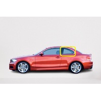 BMW 1 SERIES E82 - 5/2008 TO 12/2013 - 2DR COUPE - PASSENGERS - LEFT SIDE REAR OPERA GLASS  (TAKES BOTTOM MOULD) - (Second-hand)