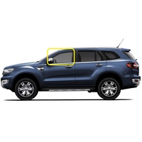 FORD EVEREST UA - 10/2015 to 7/2022 - 5DR WAGON - PASSENGERS - LEFT SIDE FRONT DOOR GLASS - GREEN - NEW