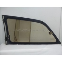 suitable for TOYOTA TARAGO TCR10 WOMBAT - 9/1990 to 6/2000 - WAGON - RIGHT SIDE REAR FLIPPER GLASS - PRIVACY TINT - ARIEL - (Second-hand)