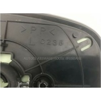 MAZDA CX-7 - 11/2007 TO 2/2012 - 5DR WAGON - LEFT SIDE MIRROR - FLAT GLASS ONLY WITH BACKING C235, 133MM X 193MM, WIDEST ANGLE - (SECOND-HAND)