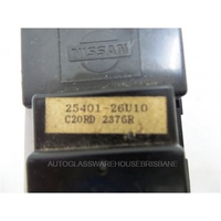 NISSAN SKYLINE R33 - 1/1993 to 1/1998 - 2DR COUPE - RIGHT SIDE FRONT DOOR SWITCH POWER WINDOW - 25401 26U10 - SERIES (BLACK PLUG 8 PIN) - (Second-hand