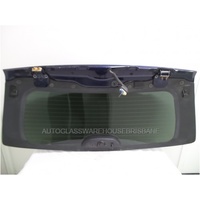 suitable for TOYOTA KLUGER GSU40R - 7/2007 to 8/2014 - 5DR WAGON - REAR WINDSCREEN GLASS - PRIVACY GREY (14 HOLES) WITH SPOILER BLUE - (Second-hand)
