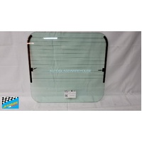 FIAT DUCATO 1/2002 TO 1/2007 - VAN - LEFT SIDE REAR BARN DOOR GLASS -  HEATED  (FOR SWB APROX 640 X 600) - GREEN - NEW