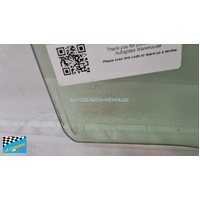 HONDA ACCORD EURO CU - 6/2008 to 12/2015 - 4DR SEDAN - DRIVERS - RIGHT SIDE REAR DOOR GLASS - WITH FITTING - GREEN - NEW