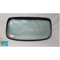 NISSAN MICRA K11 - 8/1995 to 8/1997 - 3DR/5DR HATCH - REAR WINDSCREEN GLASS - HEATED - GREEN - WITH HOLE - NEW