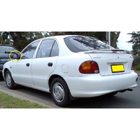 HYUNDAI EXCEL X3 - 9/1994 to 4/2000 - SEDAN/HATCH - PASSENGERS - LEFT SIDE MIRROR - WITH BACKING - (Second-hand)