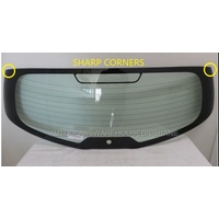 KIA SPORTAGE KNAPC82 - 7/2010 to 9/2015 - 5DR WAGON - REAR WINDSCREEN GLASS - GENUINE GLASS WITH SPOILER -(470 high)- NEW