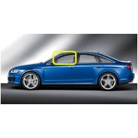 AUDI A6/RS6/S6 C6 - 09/2004 TO 12/2011 - 4DR SEDAN/5DR WAGON - LEFT SIDE FRONT DOOR GLASS - GREEN  - NEW