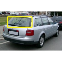 AUDI A6/ S6 C5 - 1/1998 to 1/2005 - 5DR WAGON - REAR WINDSCREEN GLASS - HEATED, WIPER HOLE - NO ENCAP - GREEN - NEW (LIMITED STOCK)