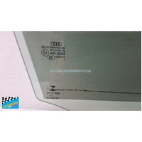 AUDI A3 8V - 5/2013 TO 1/2022 - 4DR SEDAN - DRIVERS -  RIGHT SIDE FRONT DOOR GLASS - 2 HOLES - GREEN - SOLAR - NEW