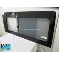 VOLKSWAGEN CRAFTER - 8/2017 to CURRENT - MWB VAN ONLY- LEFT SIDE REAR SLIDING WINDOW GLASS (1510 x 635 FRONT EDGE) - NEW