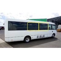 MITSUBISHI ROSA UE6/BE6 - 8/2000 to CURRENT - BUS - LEFT/RIGHT SIDE FIXED CARGO GLASS - APPROX 1540W X 775H - NO HOLES - PRIVACY GREY 