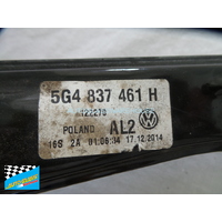 VOLKSWAGEN GOLF VII - 4/2013 TO 4/2021 - 5DR HATCH - PASSENGERS - LEFT SIDE FRONT WINDOW REGULATOR - 5G4 837 461 H (NO MOTOR) - (SECOND-HAND)