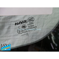 HAVAL JOLION A01 - 05/2021 TO CURRENT - 5DR SUV - FRONT WINDSCREEN GLASS - RAIN SENSOR, BKT, DE-VAPOUR PATCH, ACOUSTIC, HUD, ADAS 1CAM, RETAINER - NEW