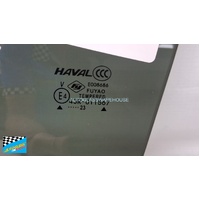 HAVAL JOLION A01 - 05/2021 TO CURRENT - 5DR SUV - LEFT SIDE REAR DOOR GLASS - PRIVACY GREY - NEW