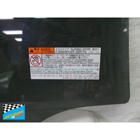 suitable for TOYOTA TARAGO ACR50R - 3/2006 TO CURRENT - WAGON - PASSENGERS - LEFT SIDE SLIDING DOOR WINDUP WINDOW GLASS - PRIVACY TINT - GENUINE - NEW