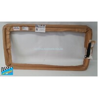 SUITABLE FOR TOYOTA LANDCRUISER 72/73/75/76/77/78/79 - 1/1985 TO 8/2009 - TROOP CARRIER/WAGON- LEFT SIDE FRONT SLIDING WINDOW FRAME ONLY -GENUINE-NEW