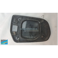 MITSUBISHI 380 - 9/2005 to 3/2008 - LEFT SIDE MIRROR - OEM GENUINE CURVED - WITH BACKING PLATE - (SECOND-HAND)
