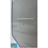 suitable for TOYOTA MR2 AW11 - 1987 to 1989 - 2DR COUPE - DRIVERS - RIGHT SIDE FRONT DOOR GLASS - BRONZE TINT - 10 HOLES - (SECOND-HAND)