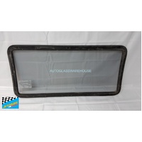 MITSUBISHI L300 EXPRESS SF/SG/SH/SJ - 10/1986 to 1/2013 - VAN - LEFT/RIGHT SIDE SLIDING DOOR GLASS (hole 940w x 450) - KINGSLEY FRAME (to be glued on)