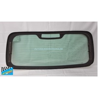 JAGUAR X-TYPE X400 - 10/2001 to 12/2010 - 4DR SEDAN - REAR WINDSCREEN GLASS - 1350w X 655h - (SECOND-HAND)