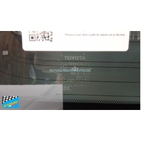 suitable for TOYOTA TARAGO ACR30 - 7/2000 to 2/2006 - WAGON - RIGHT SIDE REAR CARGO GLASS - ENCAPSULATED - PRIVACY TINT - AERIAL- (SECOND-HAND)