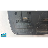 NISSAN NAVARA D23/NP300 / MERC  X3500 - 3/2015 to CURRENT - UTE - LEFT SIDE MIRROR - OEM CURVED -171W X 155H - HAS BACKING G451L (SECOND-HAND)