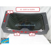 FORD TERRITORY SZ - 5/2011 to 10/2016 - 4DR WAGON  - 4DR WAGON - REAR WINDSCREEN GLASS - HEATED, ANTENNA, 8 HOLES - NEW