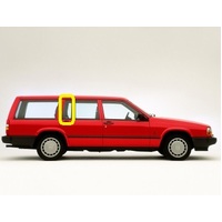 VOLVO 740/760/940/960/S90 - 1/1982 to 1/1997 - 4DR SEDAN/5DR WAGON - DRIVERS - RIGHT SIDE REAR QUARTER GLASS - GREEN - LIMITED STOCKS - NEW