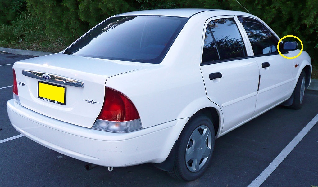 FORD,LASER,KN/KQ, 2/1999,to,9/2002, 4DR,SEDAN, RIGHT,SIDE,MIRROR,