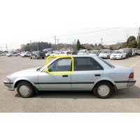suitable for TOYOTA CORONA IMPORT ST170 - 1988 to 1992 - 4DR SEDAN - LEFT SIDE FRONT DOOR GLASS - NEW