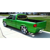 HOLDEN RODEO KB 81 - UTE 1981>1982 - LEFT SIDE FLIPPER REAR GLASS - (Second-hand)