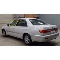 suitable for TOYOTA CORONA IMPORT ST180 - ST191 - 1992 to 1997 - 4DR SEDAN - LEFT SIDE FRONT DOOR GLASS - NEW (GLASS ONLY,NO LUGGS)