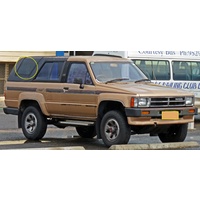 suitable for TOYOTA 4RUNNER LN60 - 8/1983 to 7/1988 - 2DR WAGON - DRIVER - RIGHT SIDE CARGO GLASS - DOGBOX - (SECOND-HAND)