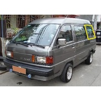 suitable for TOYOTA LITEACE KM30/YM35/KM36 - 1/1986 to 3/1992 - VAN - PASSENGERS - LEFT SIDE REAR CARGO GLASS (960w x 480h) - GREEN - LOW STOCK - NEW