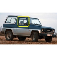 DAIHATSU ROCKY F70-F85 - 1/1984 to 1/2000 - 2DR JEEP - DRIVERS - RIGHT SIDE FRONT DOOR GLASS (CURVED GLASS)  - LOW STOCK - NEW
