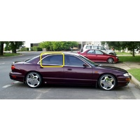 EUNOS 800 - 3/1994 to 1/2000 - 4DR SEDAN - DRIVERS - RIGHT SIDE REAR DOOR GLASS (2 HOLES) - NEW