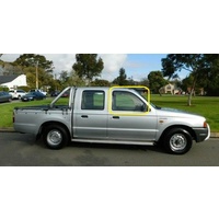 FORD COURIER PC/PD - 2/1985 TO 1/1999 - UTILITY - RIGHT SIDE FRONT DOOR GLASS (FULL) - GREEN - NEW