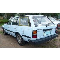 suitable for TOYOTA CORONA XT130 - 10/1979 to 7/1983 - 5DR WAGON - PASSENGERS - LEFT SIDE REAR CARGO GLASS - (SECOND-HAND)
