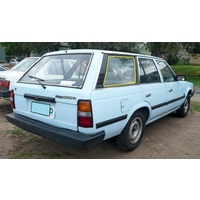 suitable for TOYOTA CORONA XT130 - 10/1979 to 7/1983 - 5DR WAGON - DRIVERS - RIGHT SIDE REAR CARGO GLASS - (SECOND-HAND)